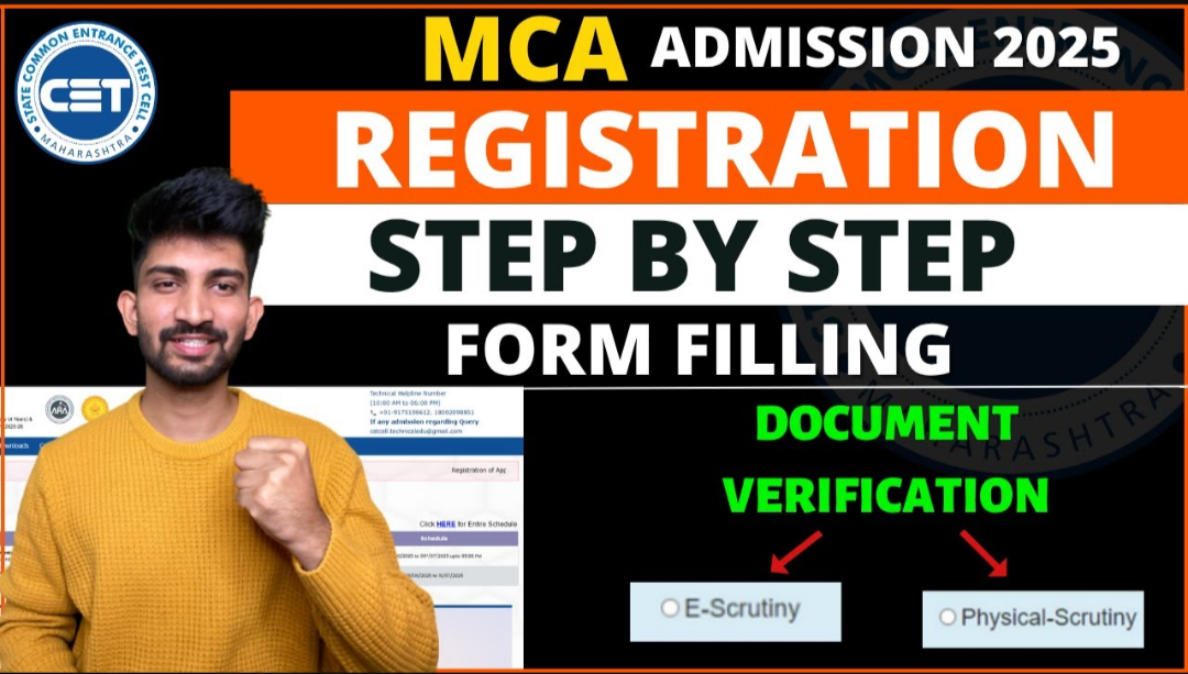 MCA Registration Form Filling Process 2025 | Complete MCA CET Admission Guide